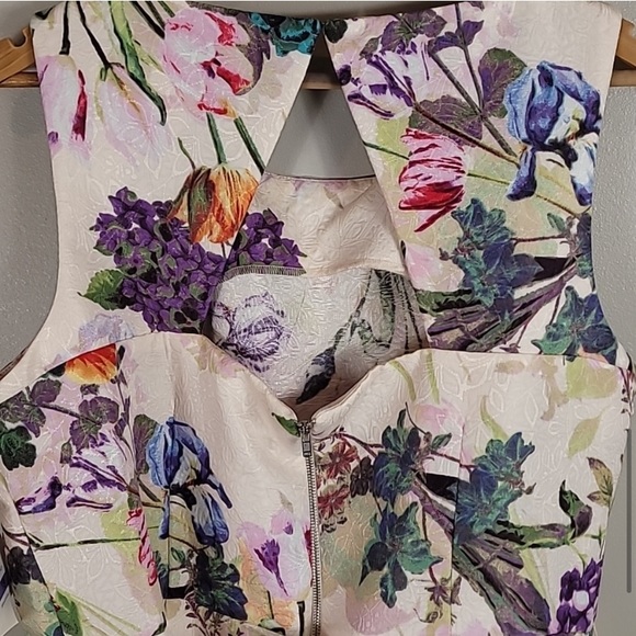 Nwt Danny & Nicole Floral Fit & Flare Dress Size 18 - Picture 13 of 15